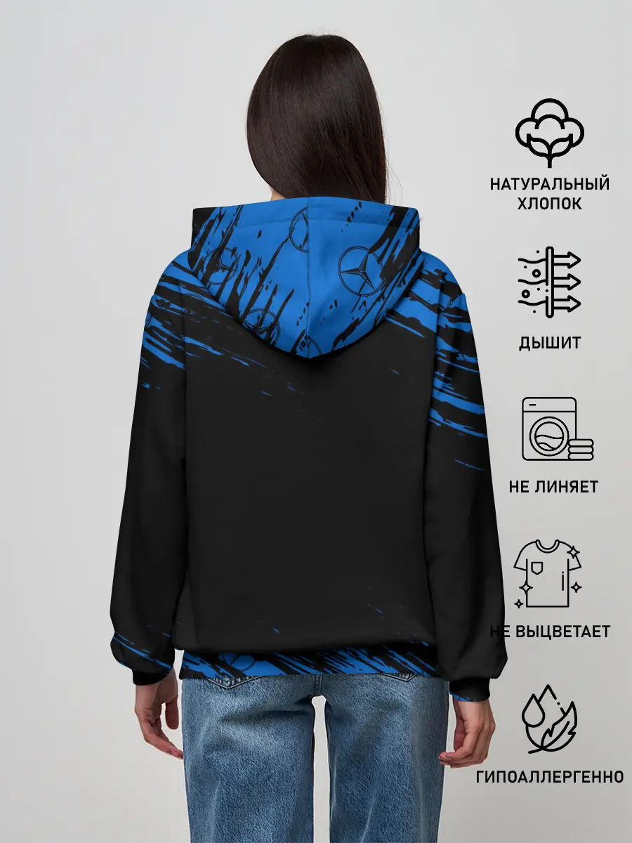 Женское худи / MERCEDES / МЕРСЕДЕС