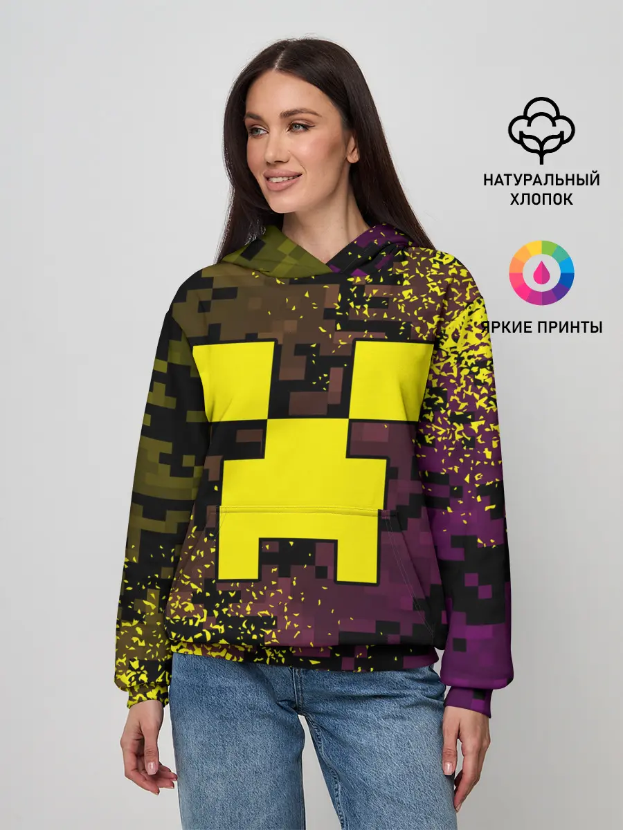Женское худи / MINECRAFT / МАЙНКРАФТ