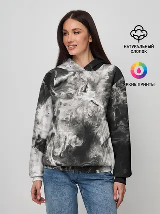 Женское худи / Мрамор