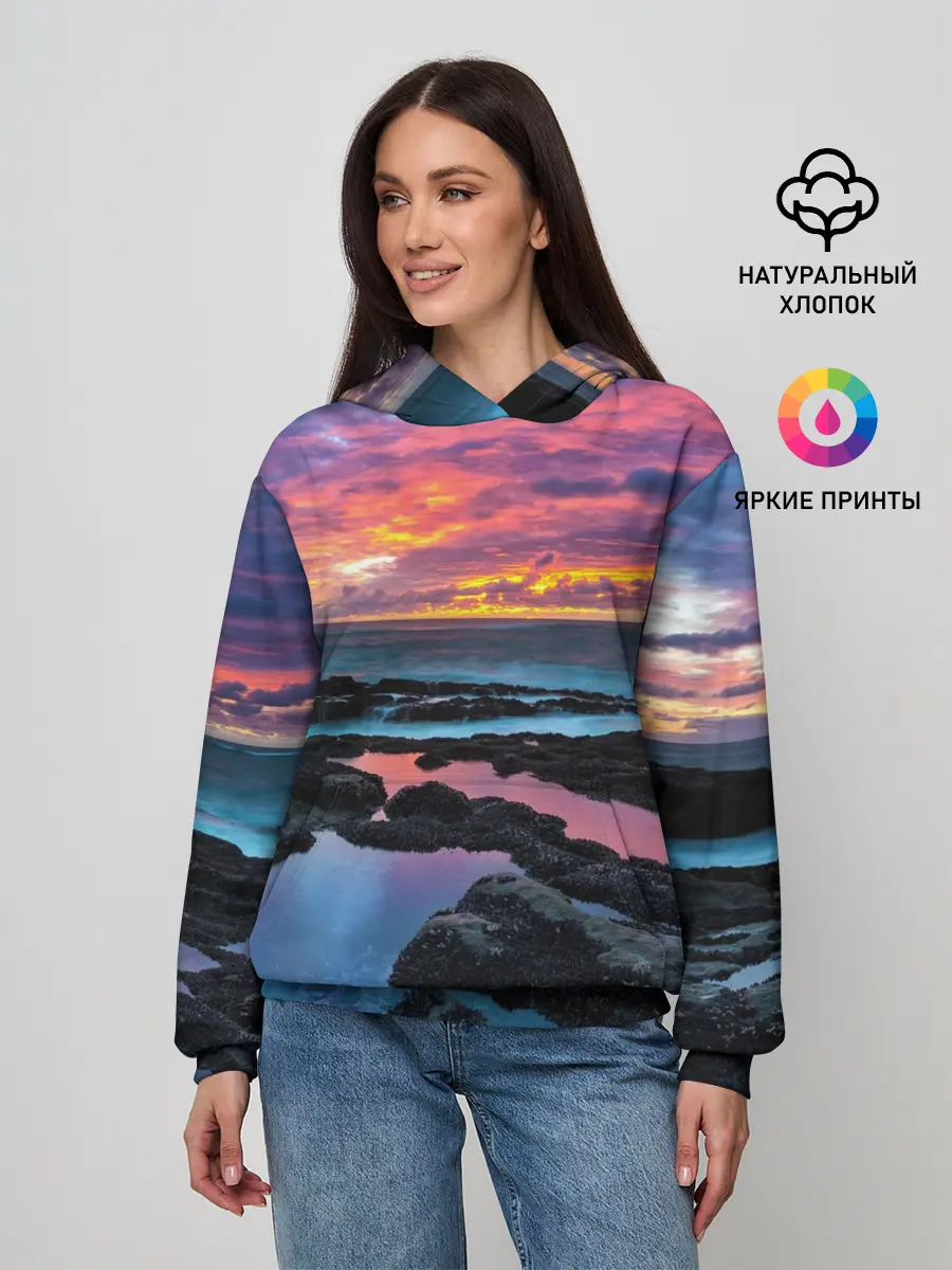 Женское худи / Закат