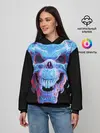 Женское худи / Череп Психоделика