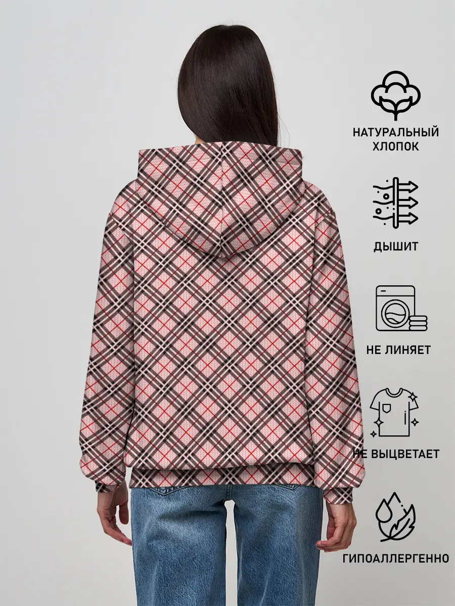 Женское худи / Костюм в клетку