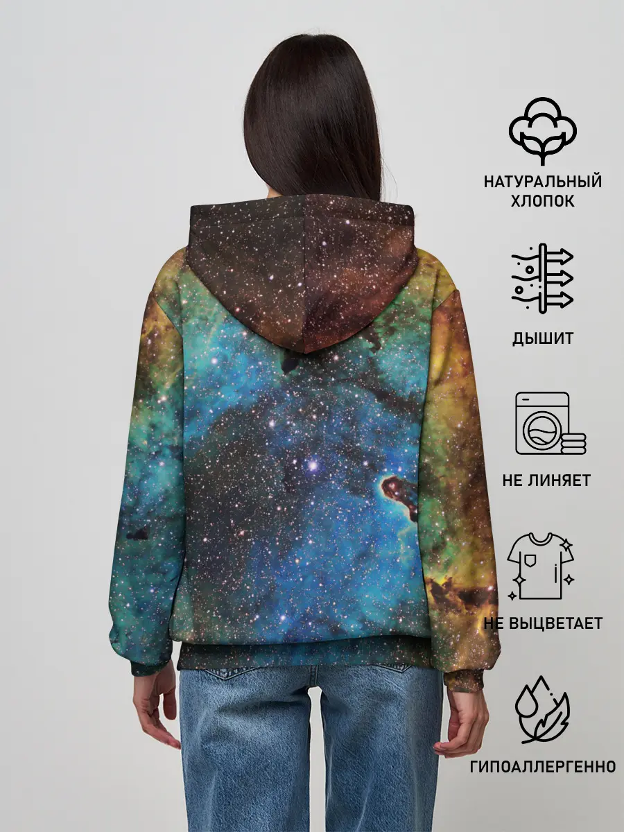 Женское худи / Туманный космос