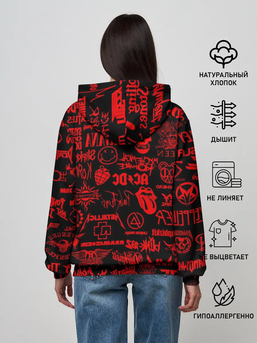 Женское худи / Лучшие Рок Группы