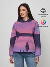 Женское худи / Закат Солнце