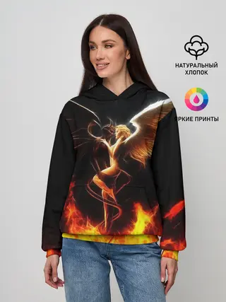 Женское худи / Angel and demon