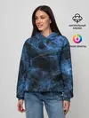 Женское худи / Синяя паутина