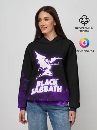 Женское худи / Black Sabbath NEON