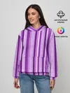 Женское худи / Фиолетово-чёрные полосы