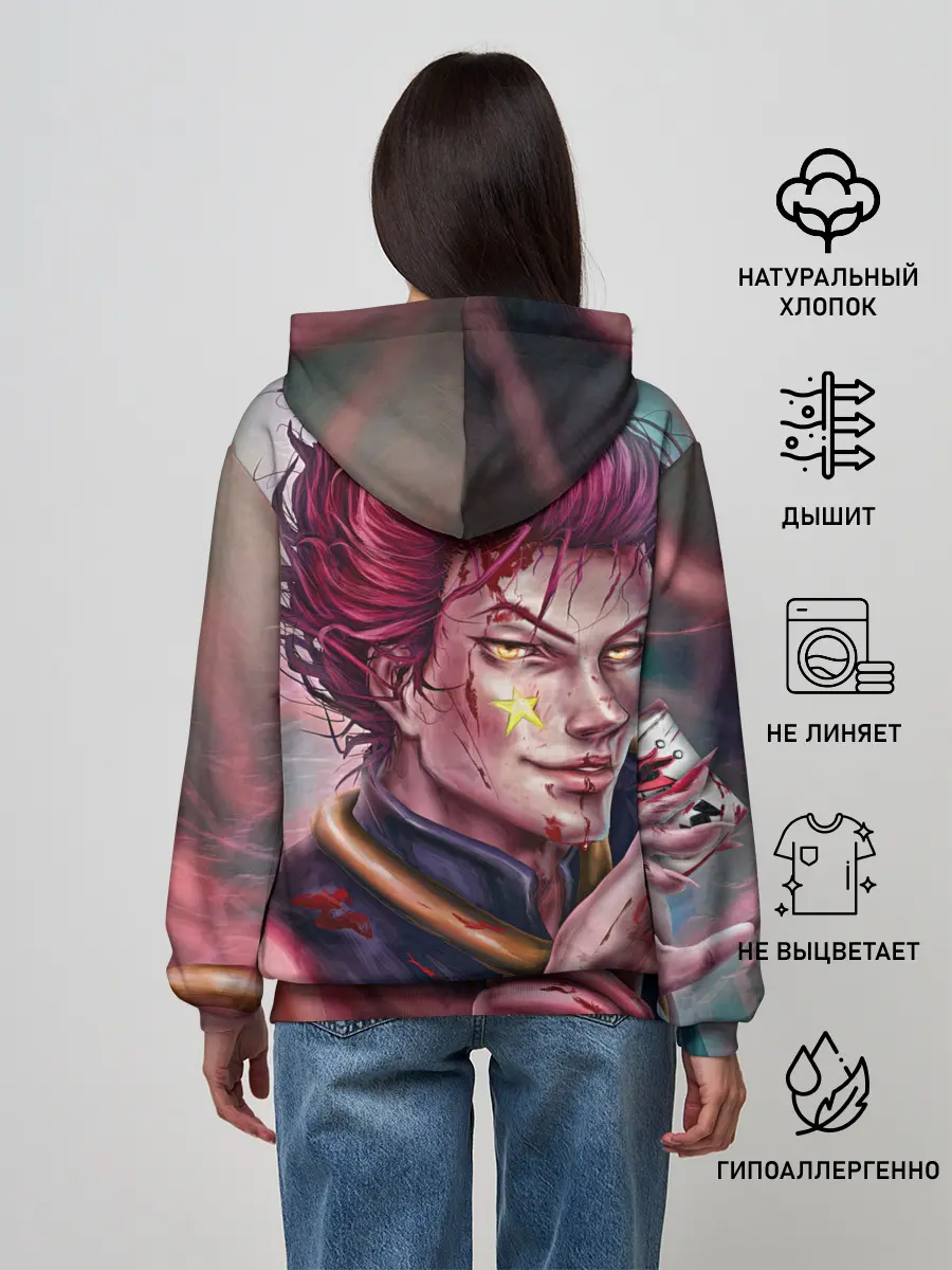 Женское худи / Хисока Мороу реалистичный арт