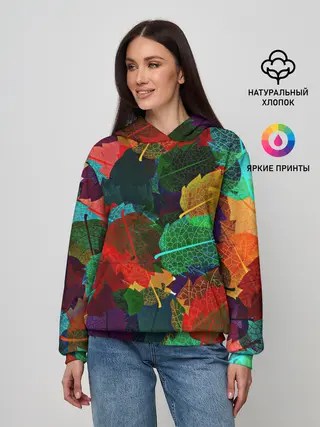 Женское худи / Abstract Autumn Leaves