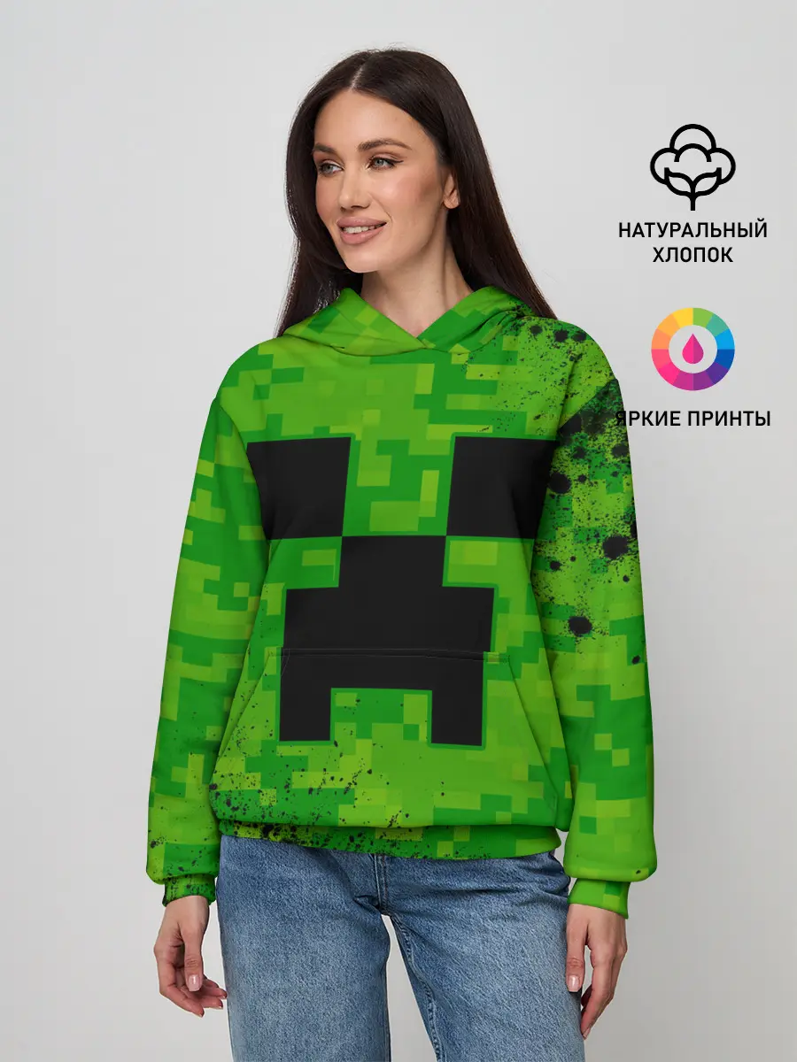 Женское худи / MINECRAFT / МАЙНКРАФТ