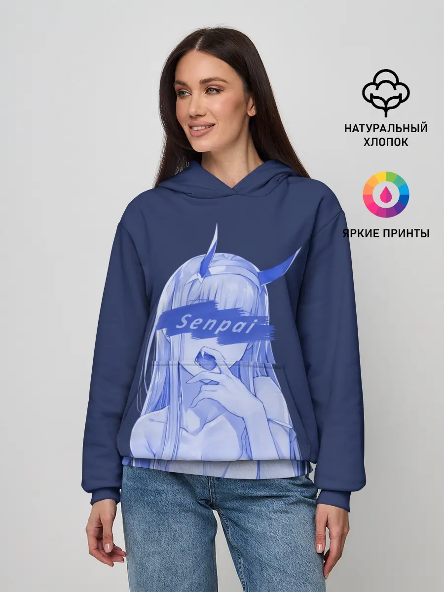 Женское худи / Zero Two Senpai