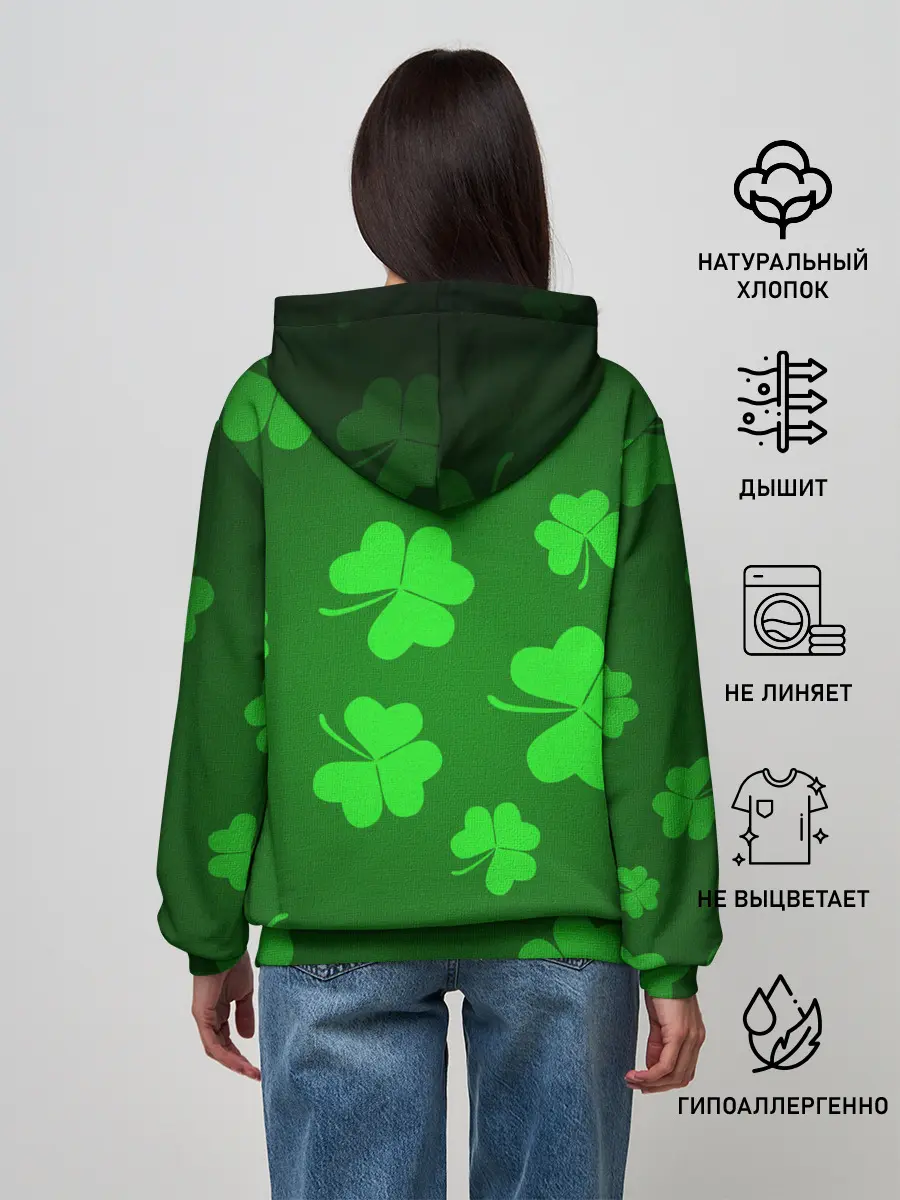 Женское худи / Клевер