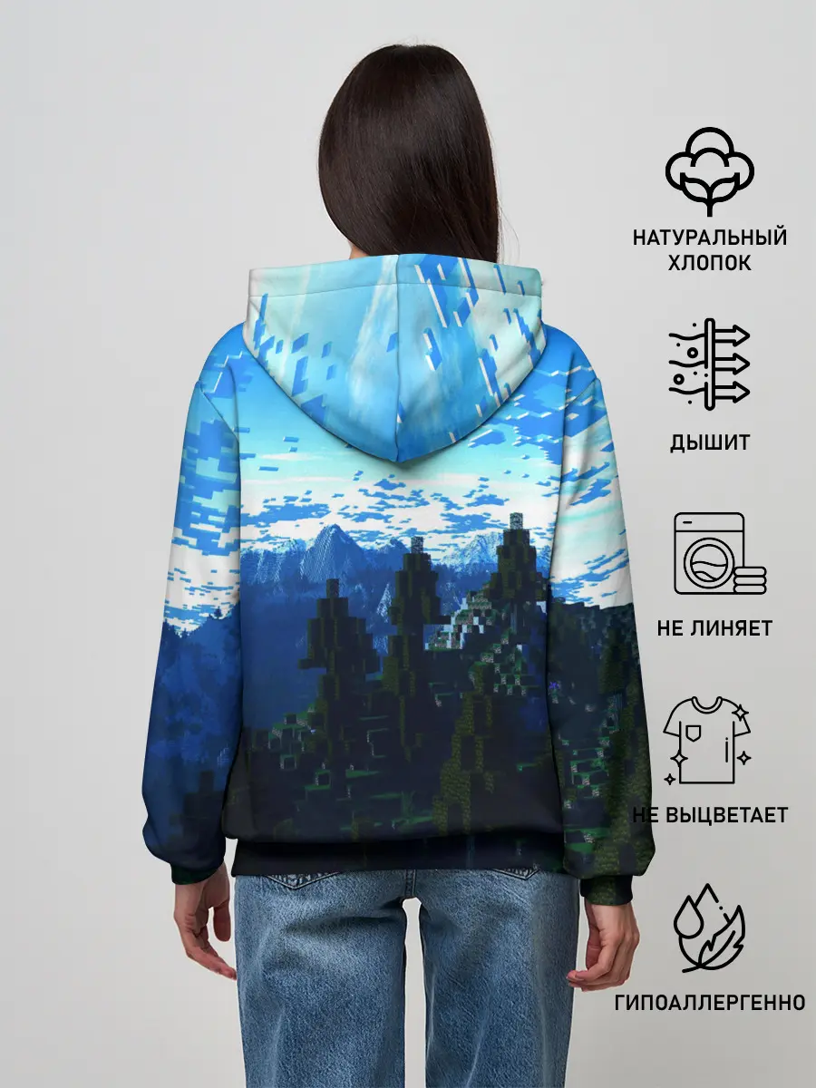 Женское худи / Minecraft / Майнкрафт