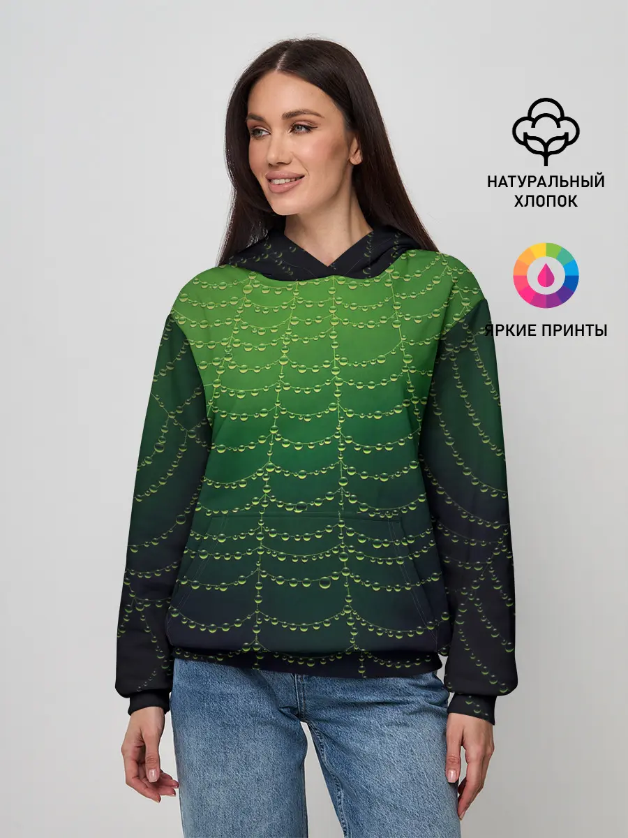 Женское худи / Паутина в лесу