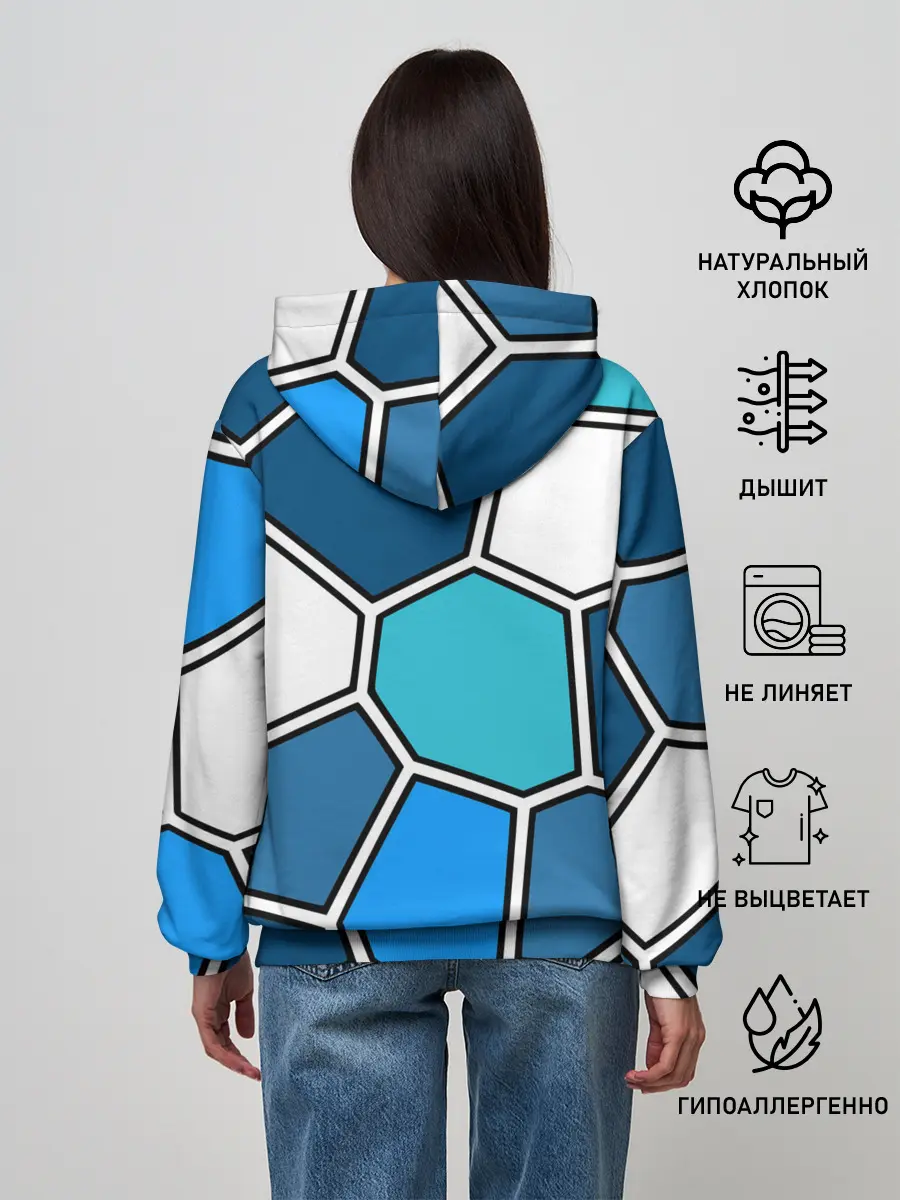 Женское худи / Ледяной витраж