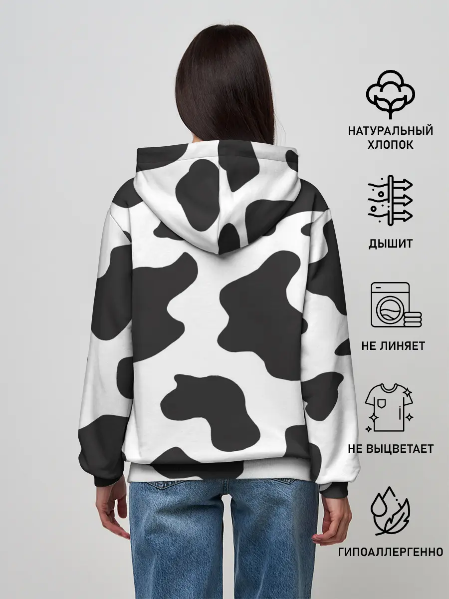 Женское худи / COW PRINT