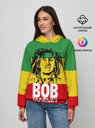 Женское худи / Bob Marley