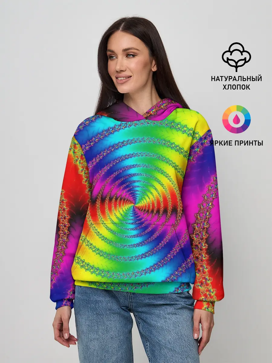 Женское худи / Цветной гипноз