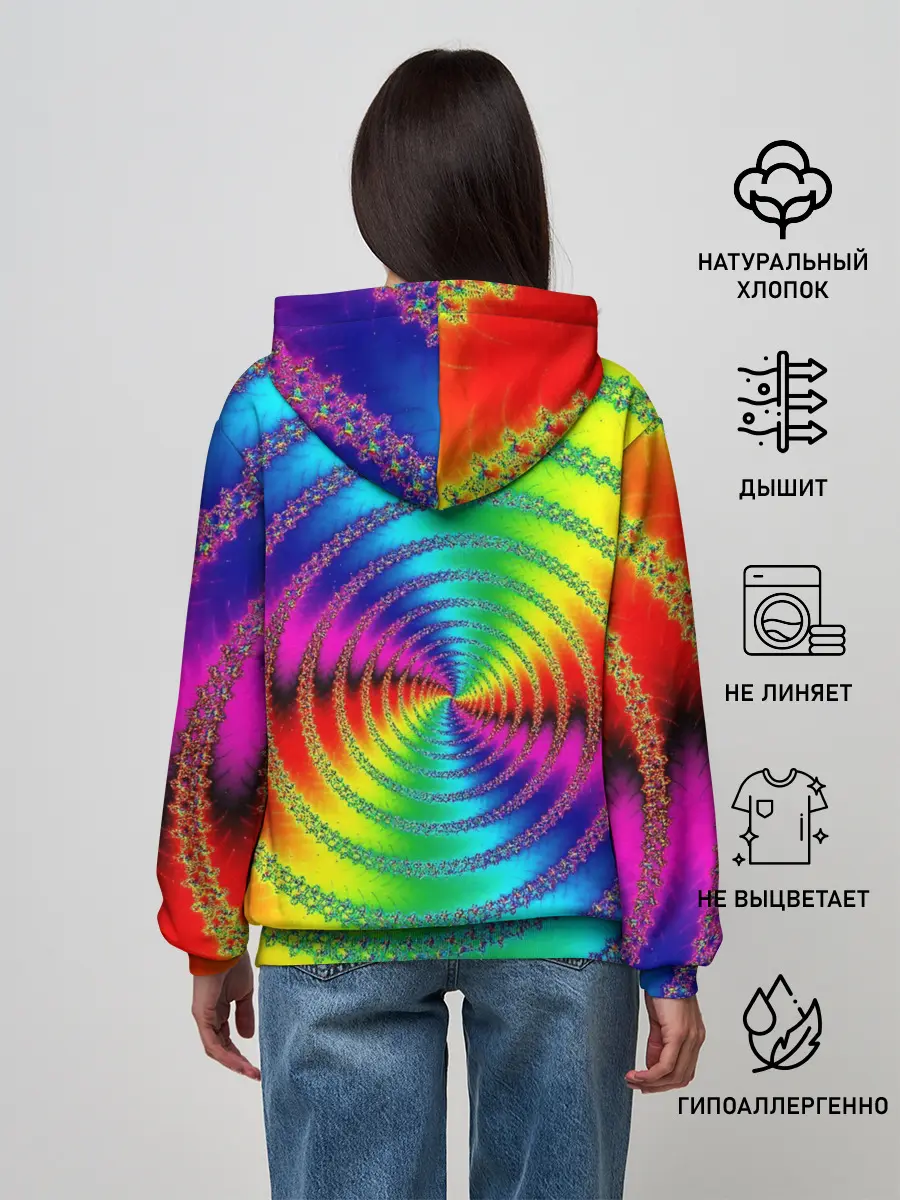 Женское худи / Цветной гипноз