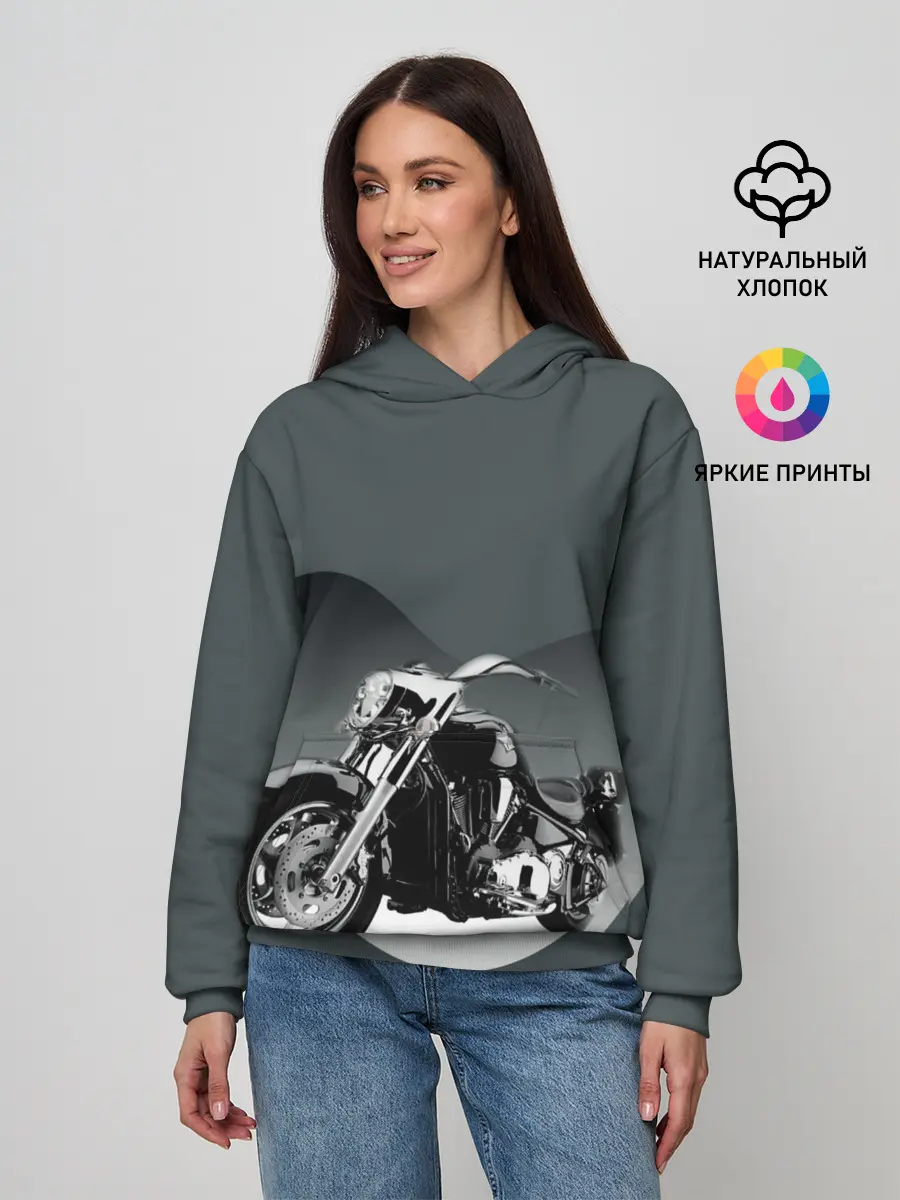 Женское худи / Мотоцикл