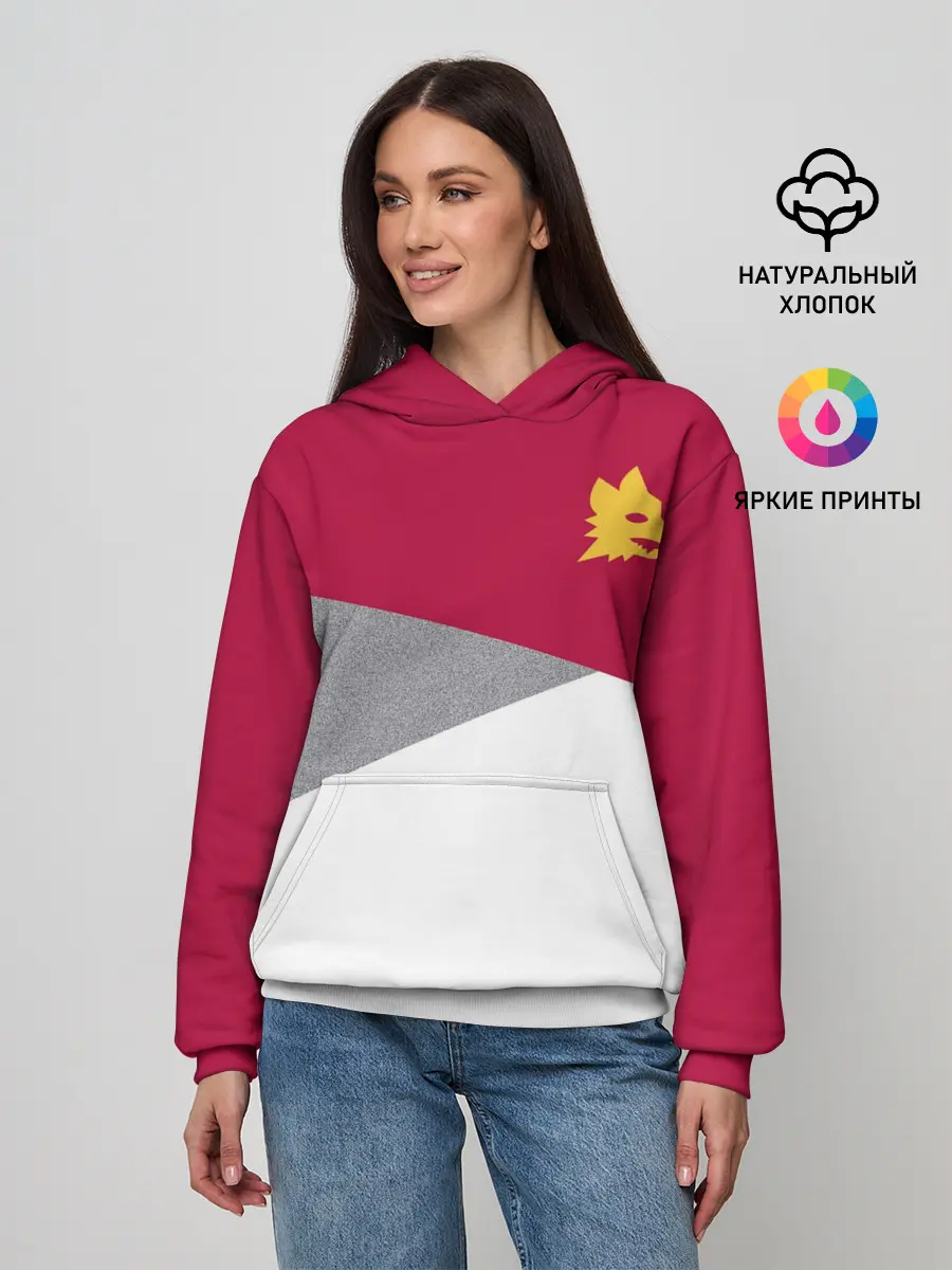 Женское худи / AS Roma | Red Design 21/22