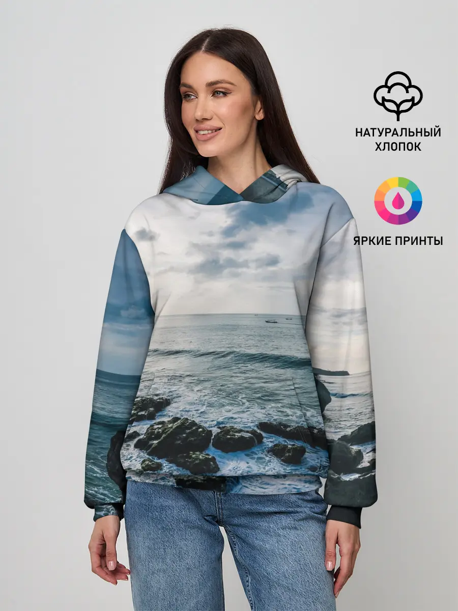 Женское худи / Море