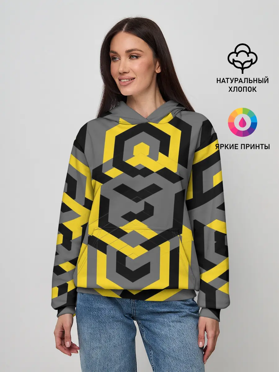 Женское худи / Геометрия узор