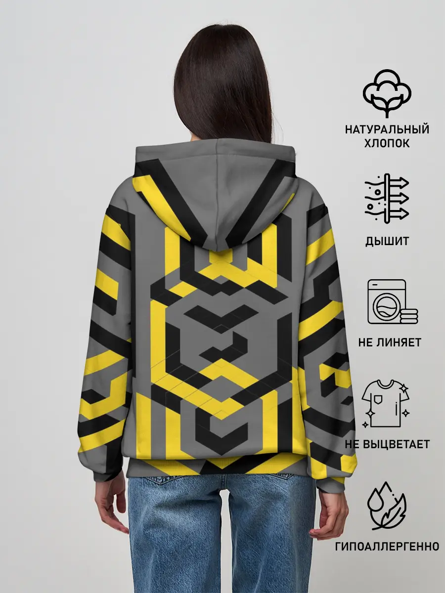 Женское худи / Геометрия узор