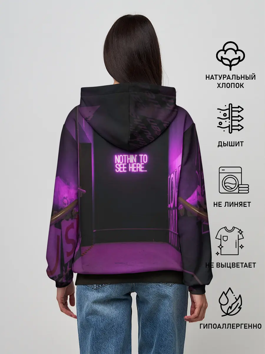 Женское худи / Неоновый стиль