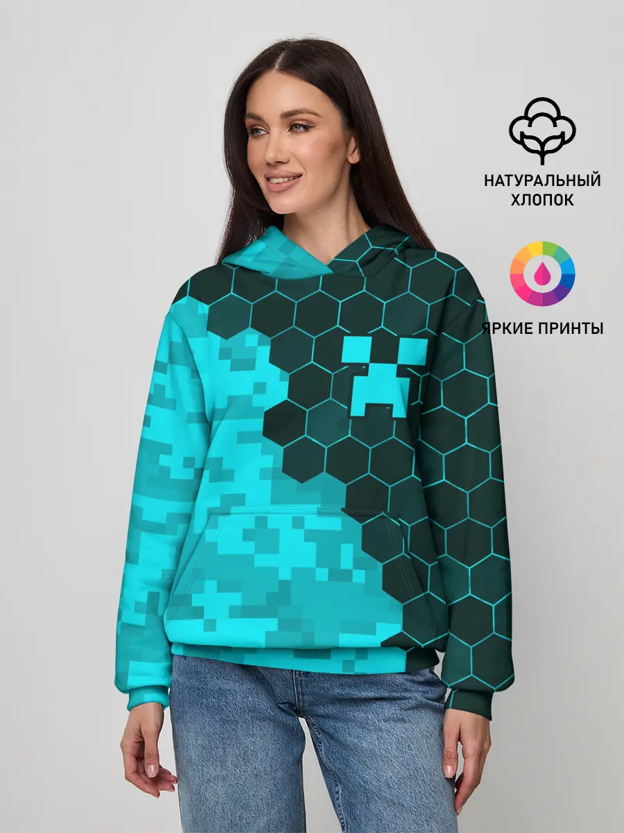 Женское худи / MINECRAFT / МАЙНКРАФТ