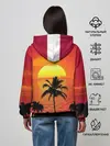 Женское худи / Пальмы на фоне моря