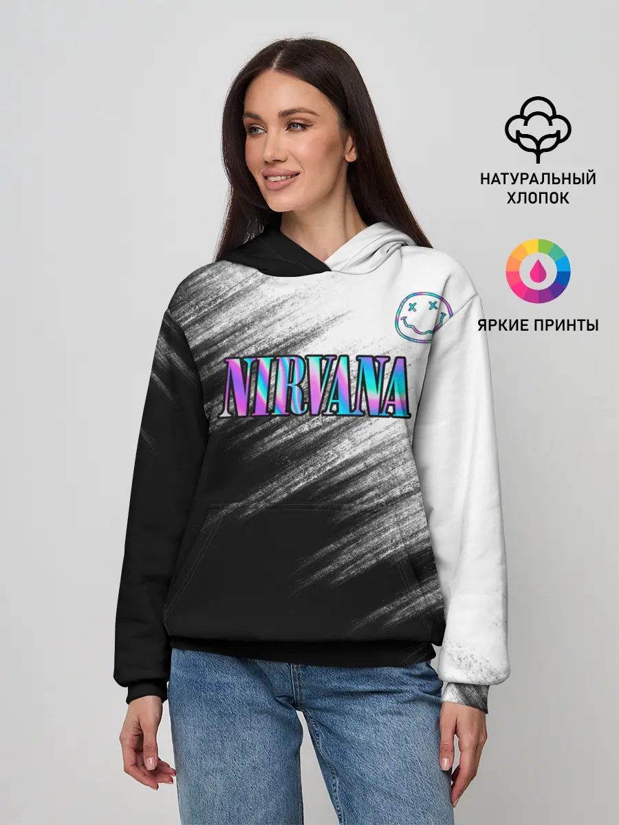 Женское худи / nirvana