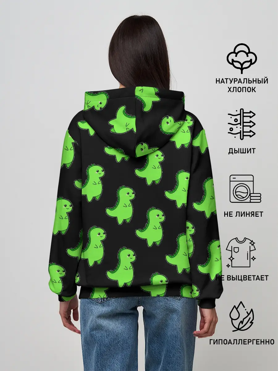 Женское худи / Динозавры