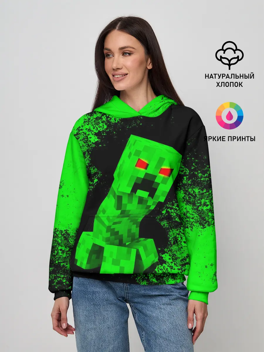 Женское худи / MINECRAFT CREEPER