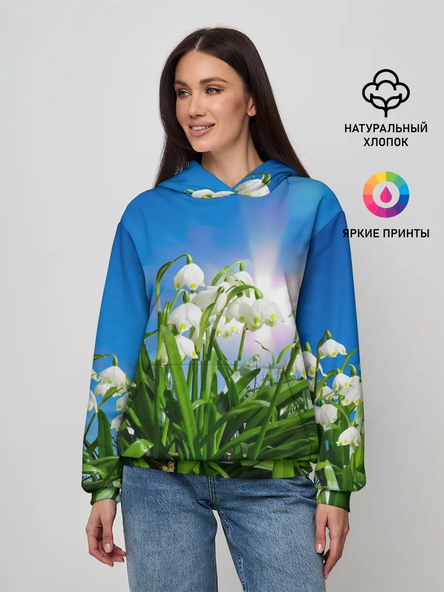 Женское худи / Подснежники