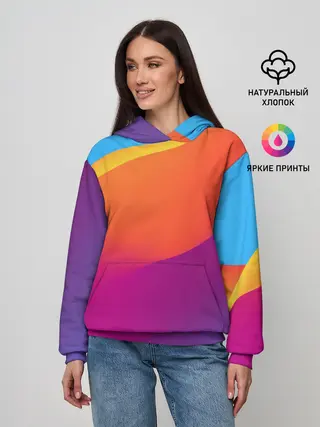 Женское худи / ТЕКСТУРА ГРАДИЕНТА