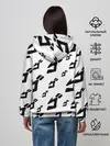 Женское худи / JOJO PATTERN BW