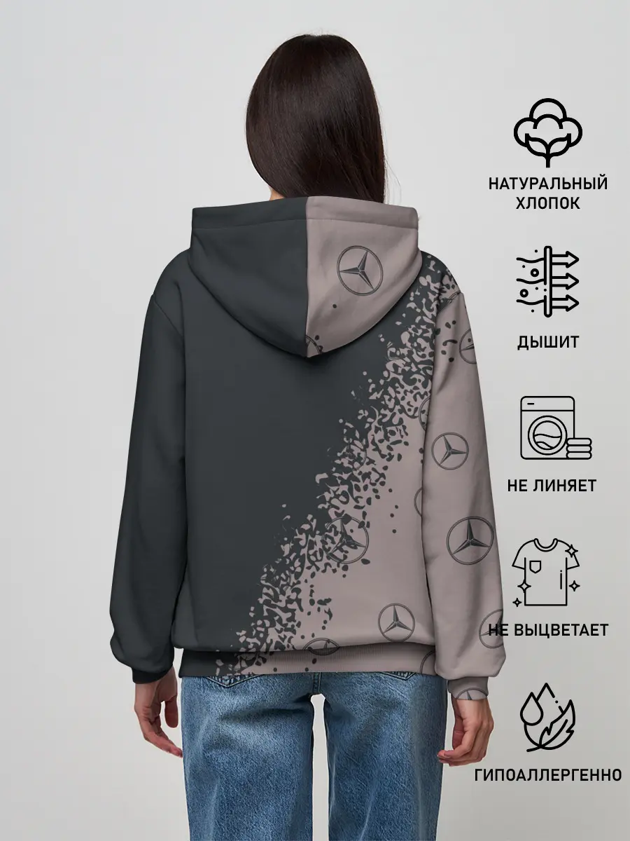 Женское худи / MERCEDES / МЕРСЕДЕС