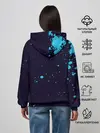 Женское худи / Дзётаро синие брызги
