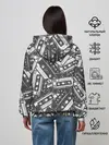 Женское худи / retro pattern