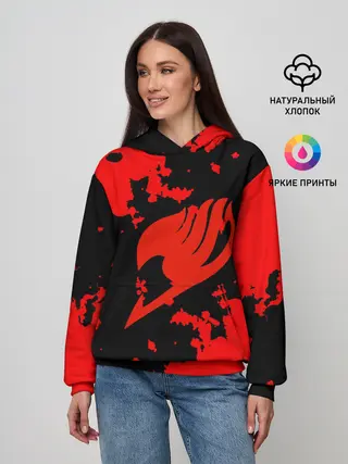 Женское худи / Хвост Феи красные зоны