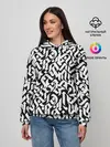 Женское худи / Шрифт на чёрном