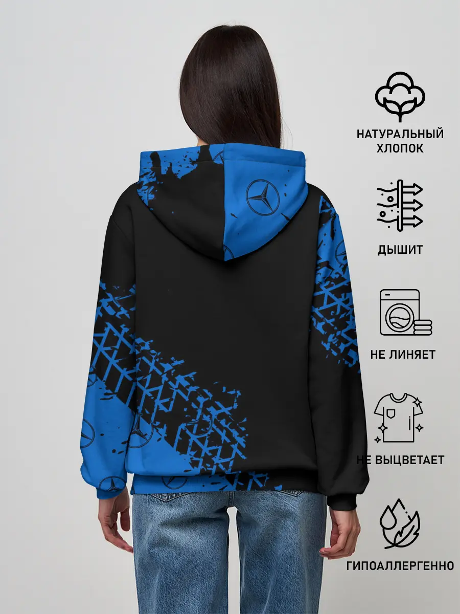 Женское худи / MERCEDES / МЕРСЕДЕС