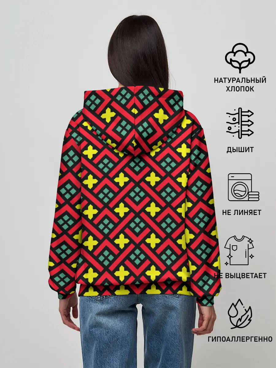 Женское худи / Abstract cross armor