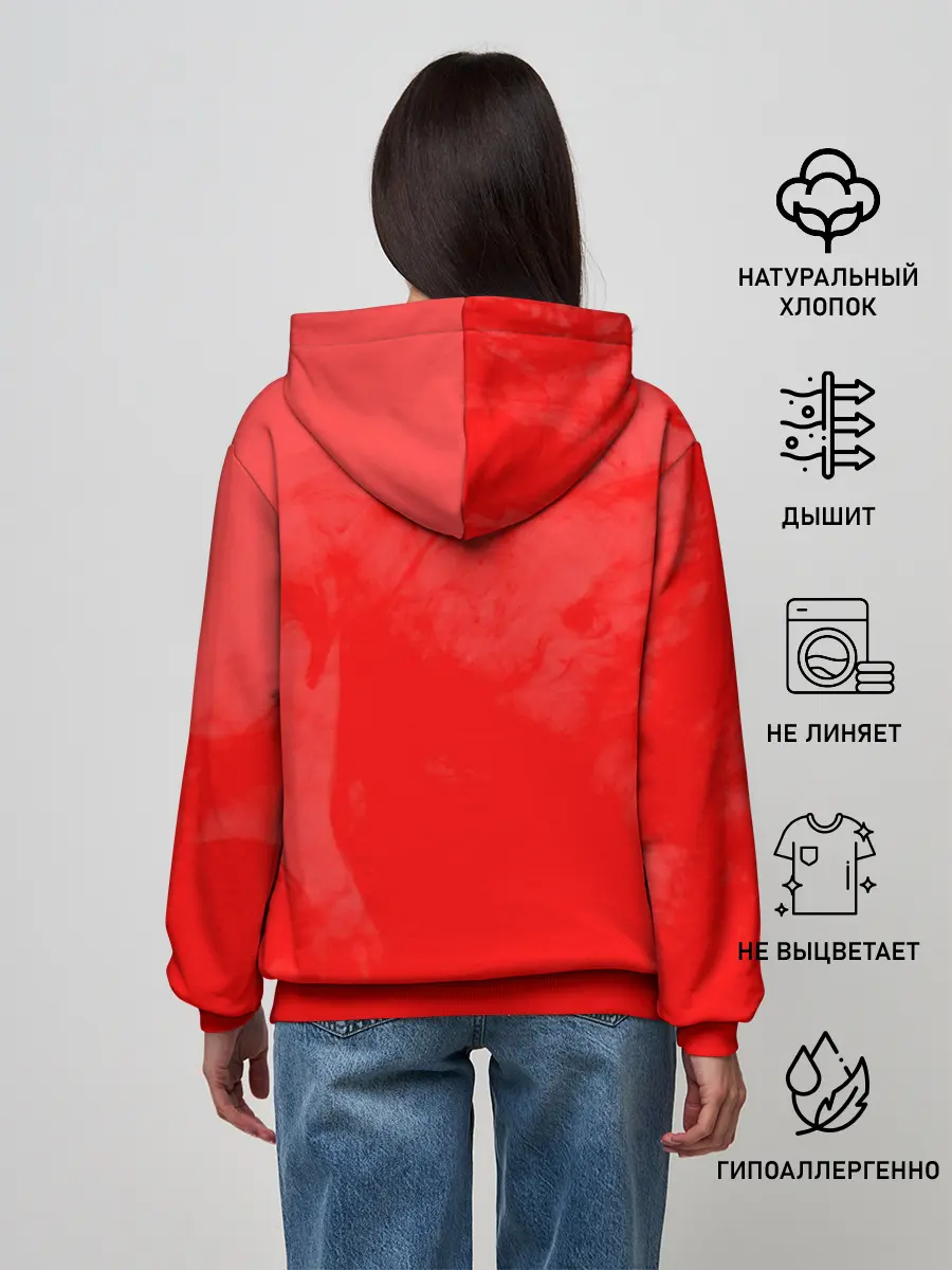 Женское худи / RED SMOKE