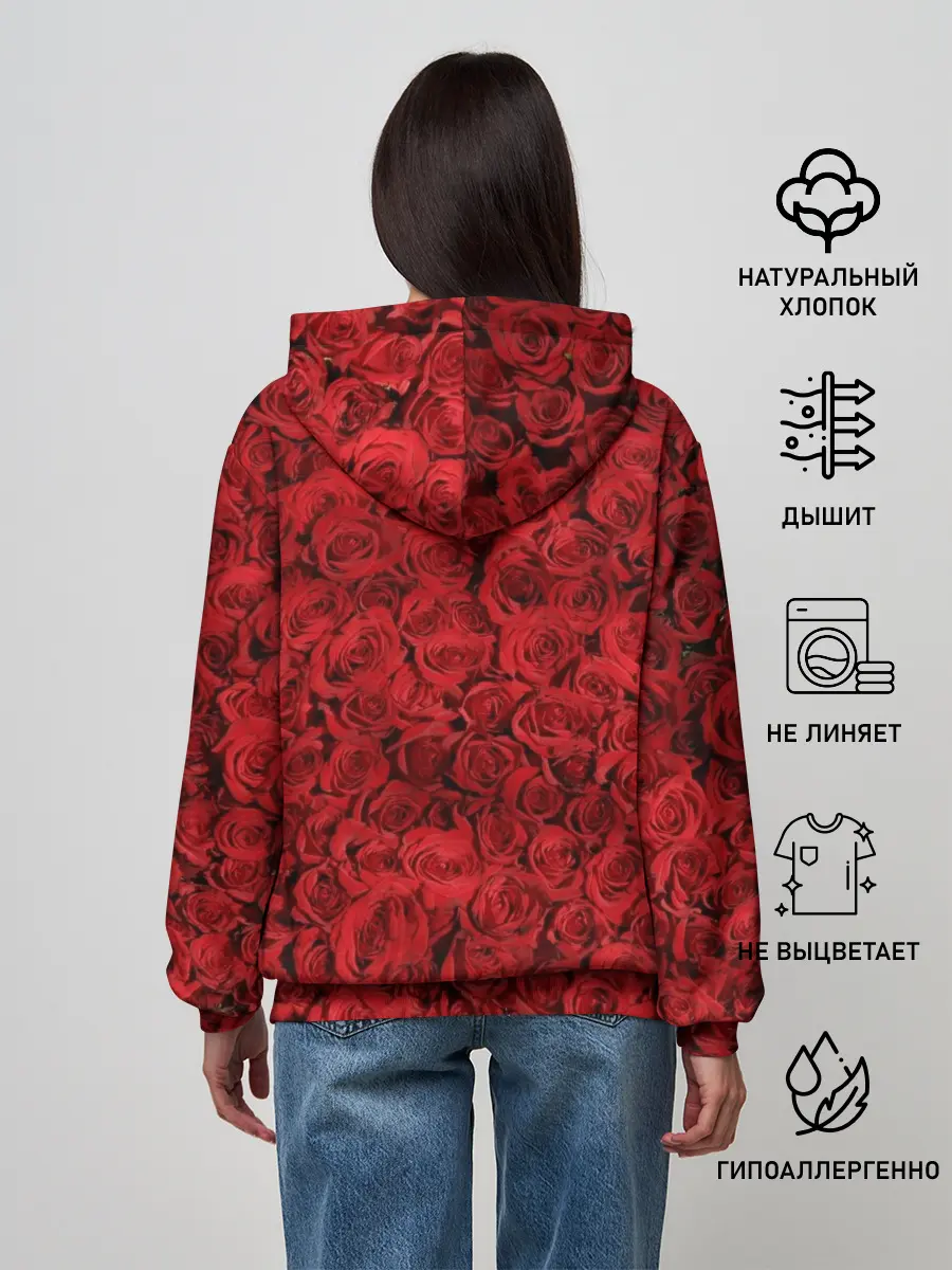 Женское худи / Розы