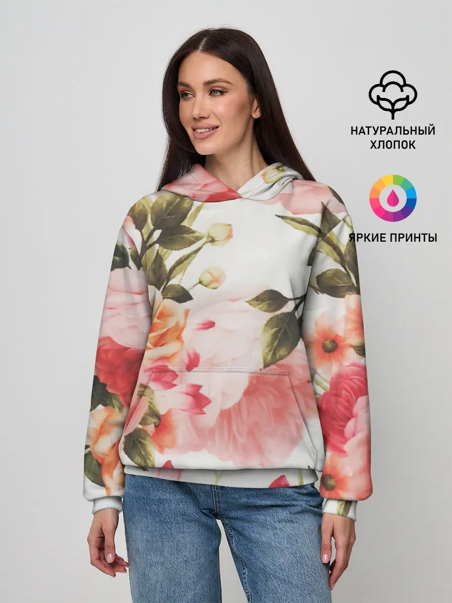 Женское худи / Нежный букет