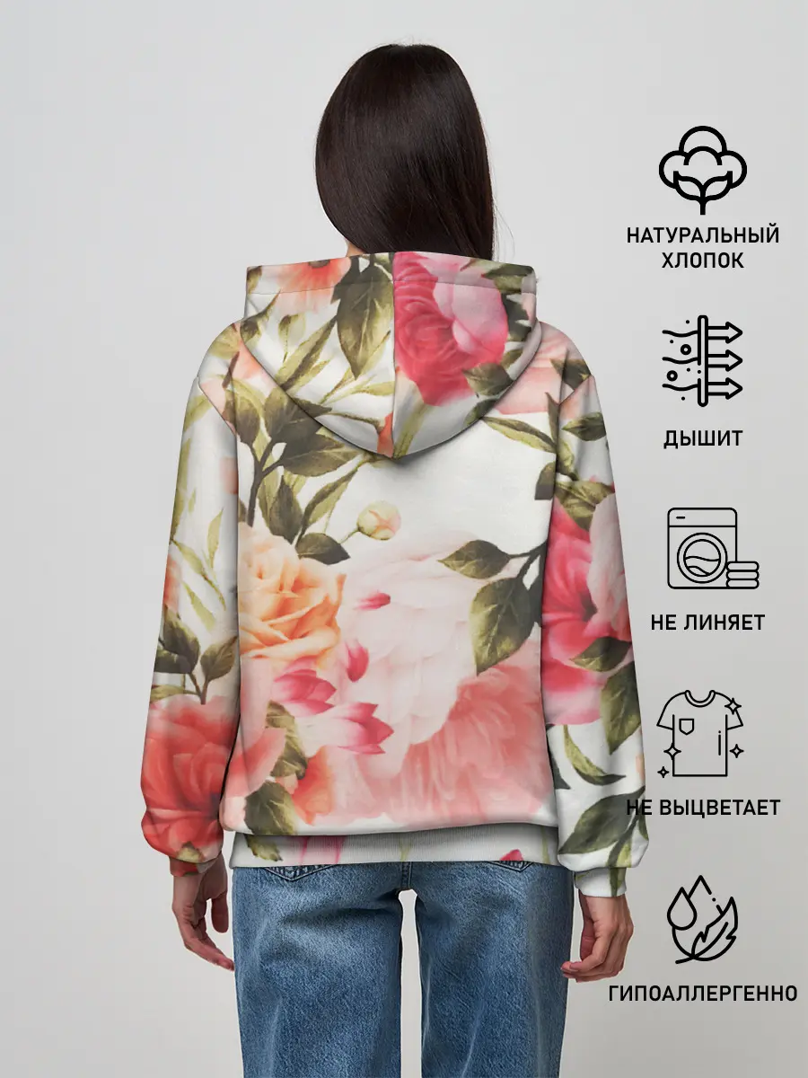 Женское худи / Нежный букет
